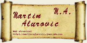 Martin Alurović vizit kartica